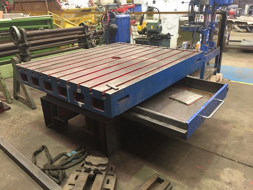 Engineering "T" Slotted Table On stand (1800mm x 1500mm), photo 1