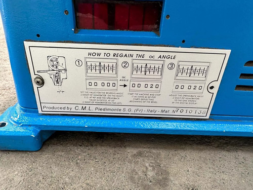 Ercolina TB50EDT Top Bender Hydraulic Tube Bender, photo 3
