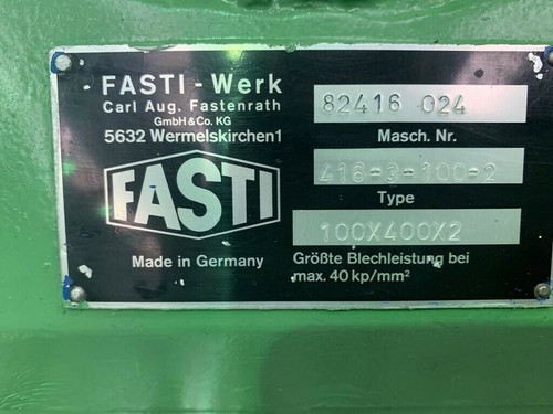 FASTI (Germany) Powered Beader / Swager Model 416-3- 100- 2, photo 5