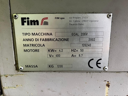 FIM (Italy) Variable Angle Hydraulic Corner Notcher, photo 3