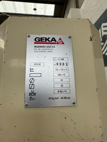 Geka Hydracrop 80A Universal Hydraulic Ironworker, photo 2