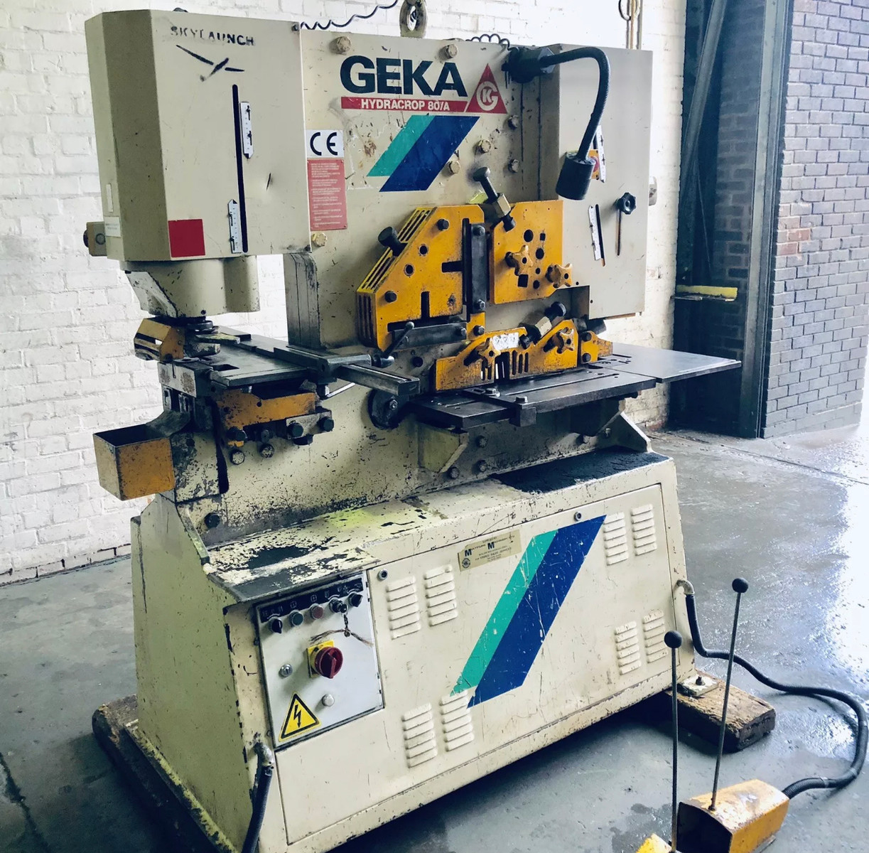 Geka Hydracrop model HYD 80 Hydraulic Universal Iron Worker