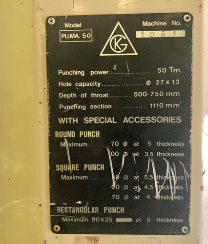 GEKA Puma 50E-500 Hydraulic Punch, photo 7