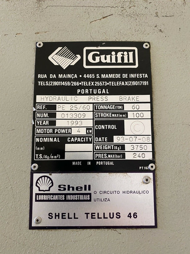 GUIFIL PE2560 Hydraulic Press Brake, photo 5