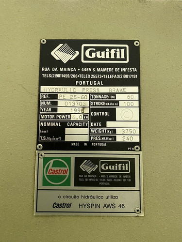 GUIFIL PE2560 Hydraulic Press Brake, photo 6