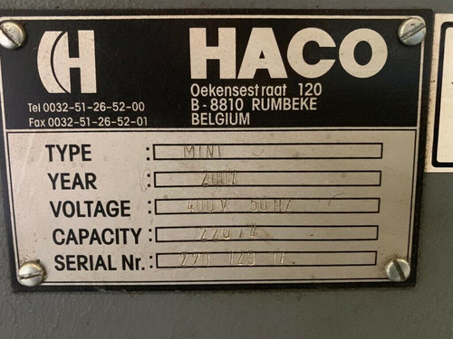 HACO Hydraulic Corner Notcher Capacity: 220mm x 4mm, photo 3