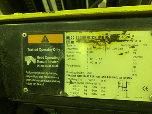 Hyster H2.50XM Gas Forklift Truck, photo 4