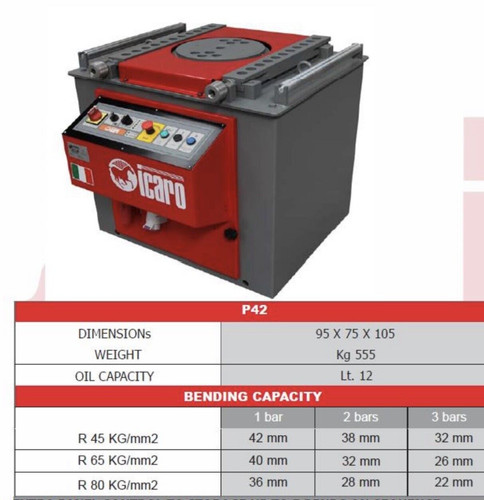 Icaro (Italy) P42 Re Bar Bender, photo 3