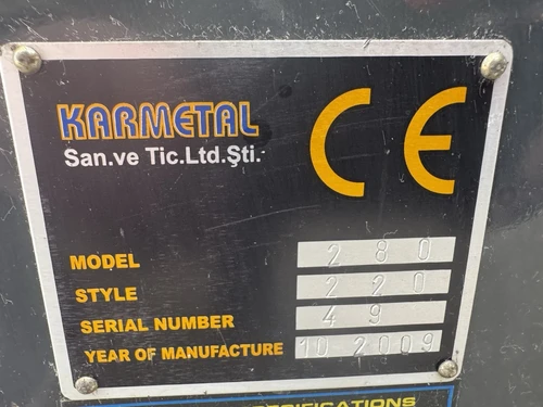 Karmetal 280/220 Auto Horizontal Bandsaw, photo 7