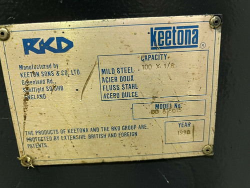 Keetona Shearmaster DD 2.5m Sheet Metal Guillotine, photo 4