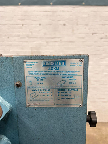 Kingsland 40XM Hydraulic Ironworker, photo 8