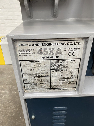 Kingsland 45XA Universal Hydraulic Ironworker, photo 4