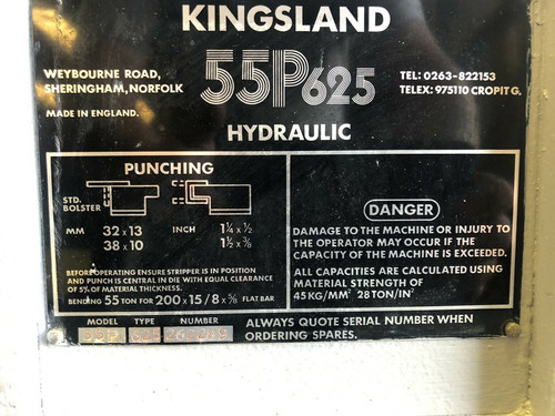 Kingsland 55P 625 Hydraulic Hole Punch, photo 3