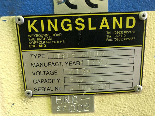 Kingsland KTSLX 4006 4m Hydraulic Shear, photo 3