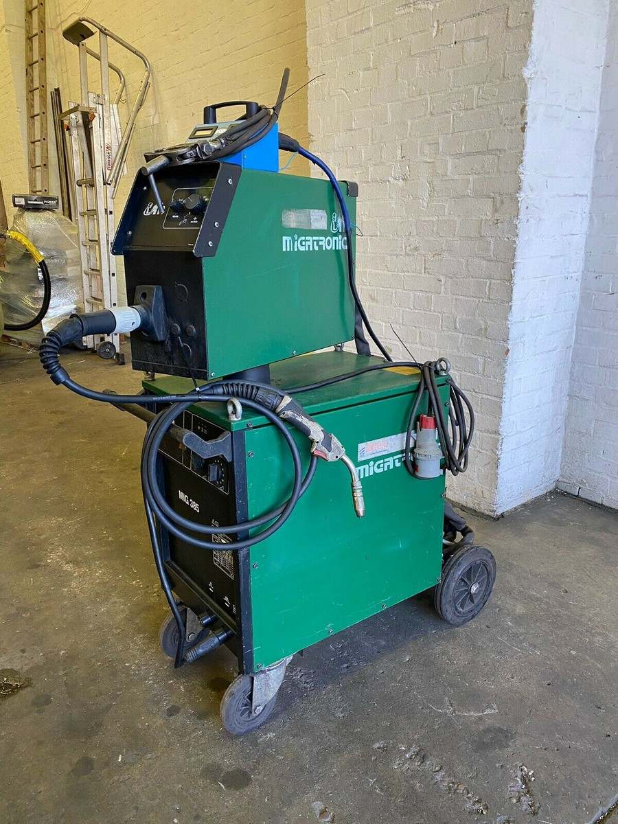 Migatronic 385 Mig Welder Trolly Mounted