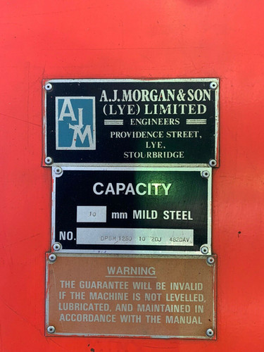 Morgan Powered Pinch Pyramid Bending Slip Rolls, photo 5