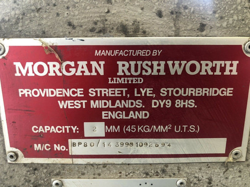 Morgan Rushworth 2m Box & Pan Folder, photo 2