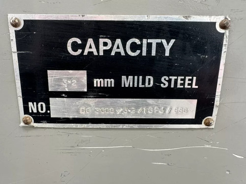 Morgan Rushworth 3m DD Sheet Metal Guillotine, photo 5