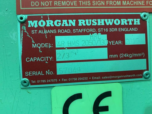 Morgan Rushworth DPBM-4 Powered Pyramid Bending Slip Rolls, photo 7