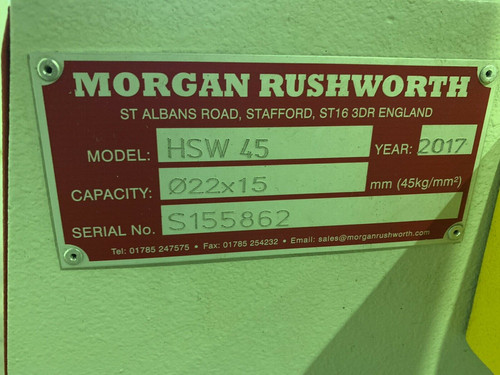Morgan Rushworth HSW45 Hydraulic Universal Ironworker, photo 3