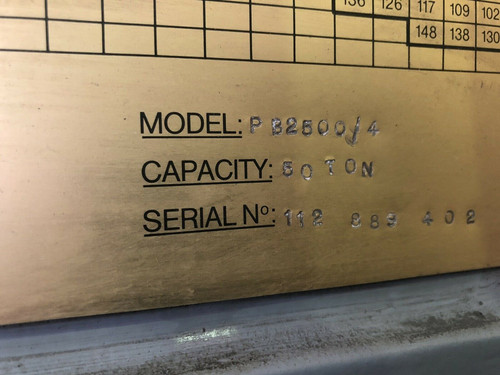Morgan Rushworth PB2500/4 Hydraulic Press Brake, photo 6