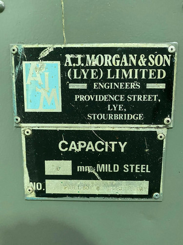 Morgan Rushworth Powered Pyramid Bending Slip Rolls, photo 3