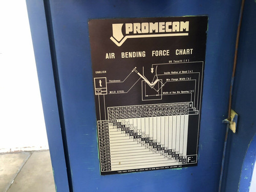 Promecam 2512B CNC Press Brake, photo 7