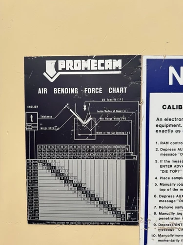 Promecam RG8025 CNC Hydraulic Press Brake, photo 6