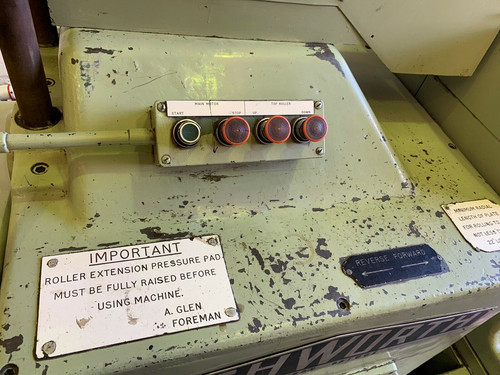 Rushworth Powered Pyramid Bending Slip Rolls, photo 3