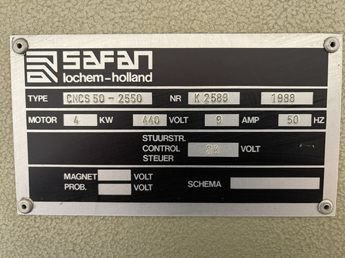 Safan CNCS 50-2550 Hydraulic Press Brake, photo 7
