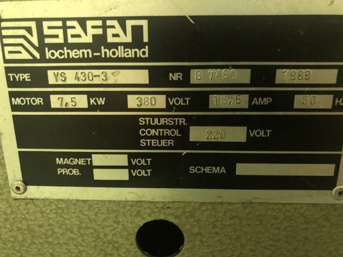 Safan Hydraulic Guillotine 4.3m x 3mm, photo 3
