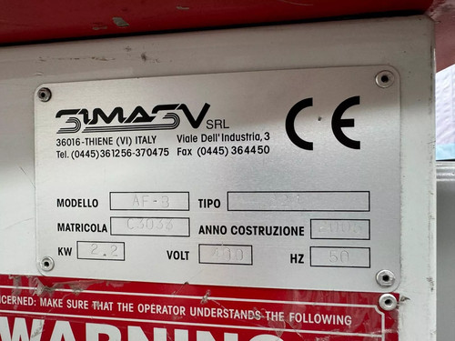SIMASV (Italy) AF224B Hydraulic Corner Notcher, photo 7