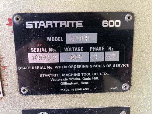 Startrite 316H Vertical Bandsaw, photo 7