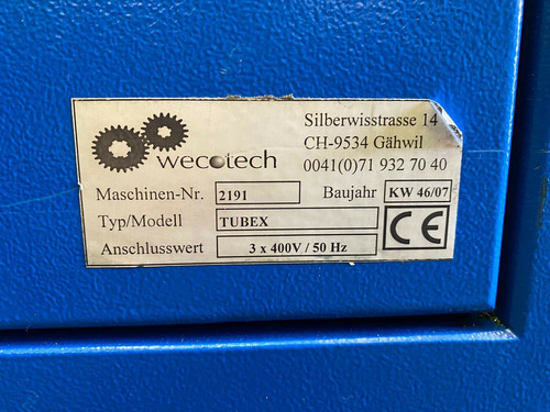 Wecotech Tubex 72 Hydraulic Tube End Expanding Machine, photo 6