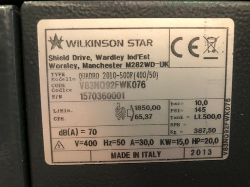 Xcalibur Rotary Screw Air Compressor, photo 5